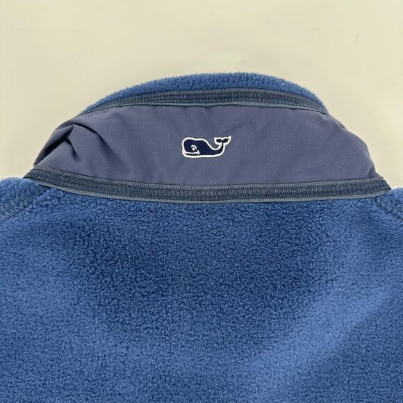 Vineyard Vines fleece vest Men’s size small navy blue full zip preppy - Picture 4 of 8